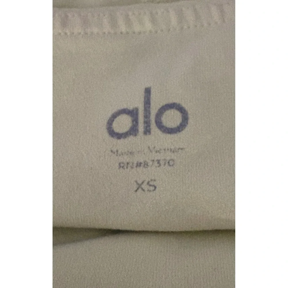 Alo Yoga XS High Waist Airbrush Leggings Neon Yellow Chartreuse Full Length